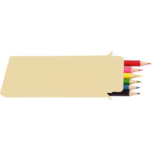 ROCA - Giftology Set of Color Pencils & Crayons in Lemongrass Paper Box