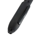 Peerless™ Polished Black PVD Engraved Diamond Pattern with Black PVD Appointments and Swarovski Crystal Rollerball Pen with Blue Ink