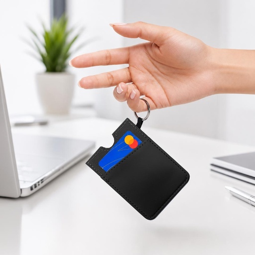 LUGANO - Card Holder - Black 