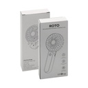 ROTO - Rechargeable Handheld Fan with Foldable Desk Stand - Black 