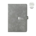 WINDSOR - Giftology A5 PU Magnet Closure Notebook - Grey