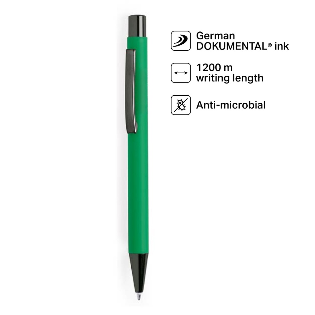 BILLUND - Giftology Metal Ballpen - Green (Anti-bacterial)